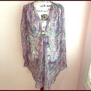 Victoria Secret Swimsuit Cover purple paisley